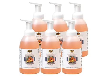 Zep Mango Foaming Antibacterial Hand Soap 550ML Case of 6 - Gentle on skin (333801)