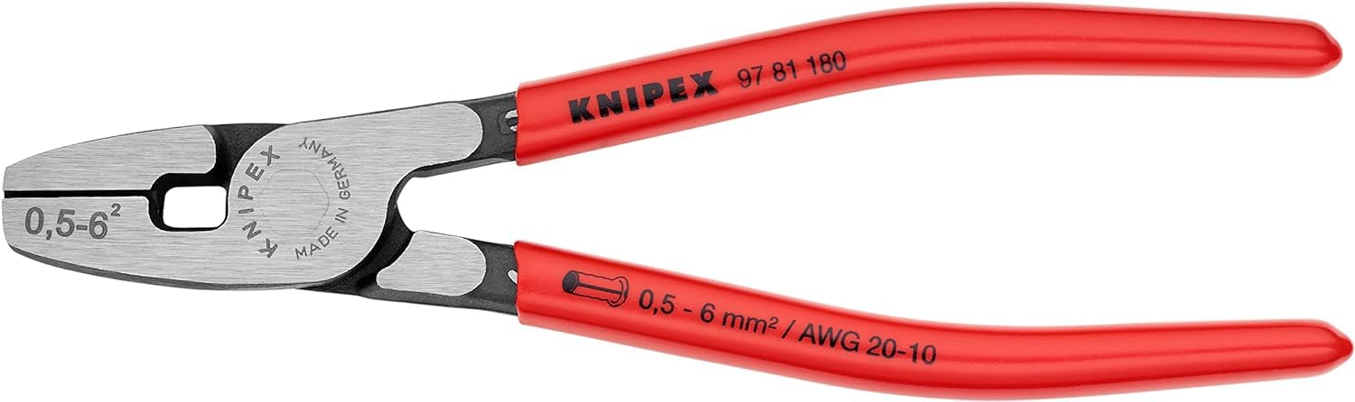 Knipex 97 81 180 Crimping Pliers for End Sleeves Ferrules