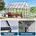 10x12 FT Polycarbonate Greenhouse, Greenhouses for Outdoors, Green House Kit, Walk in Green Houses for Backyard Outside Garden, Heavy Duty Green House for Outside, Greenhouse Kit