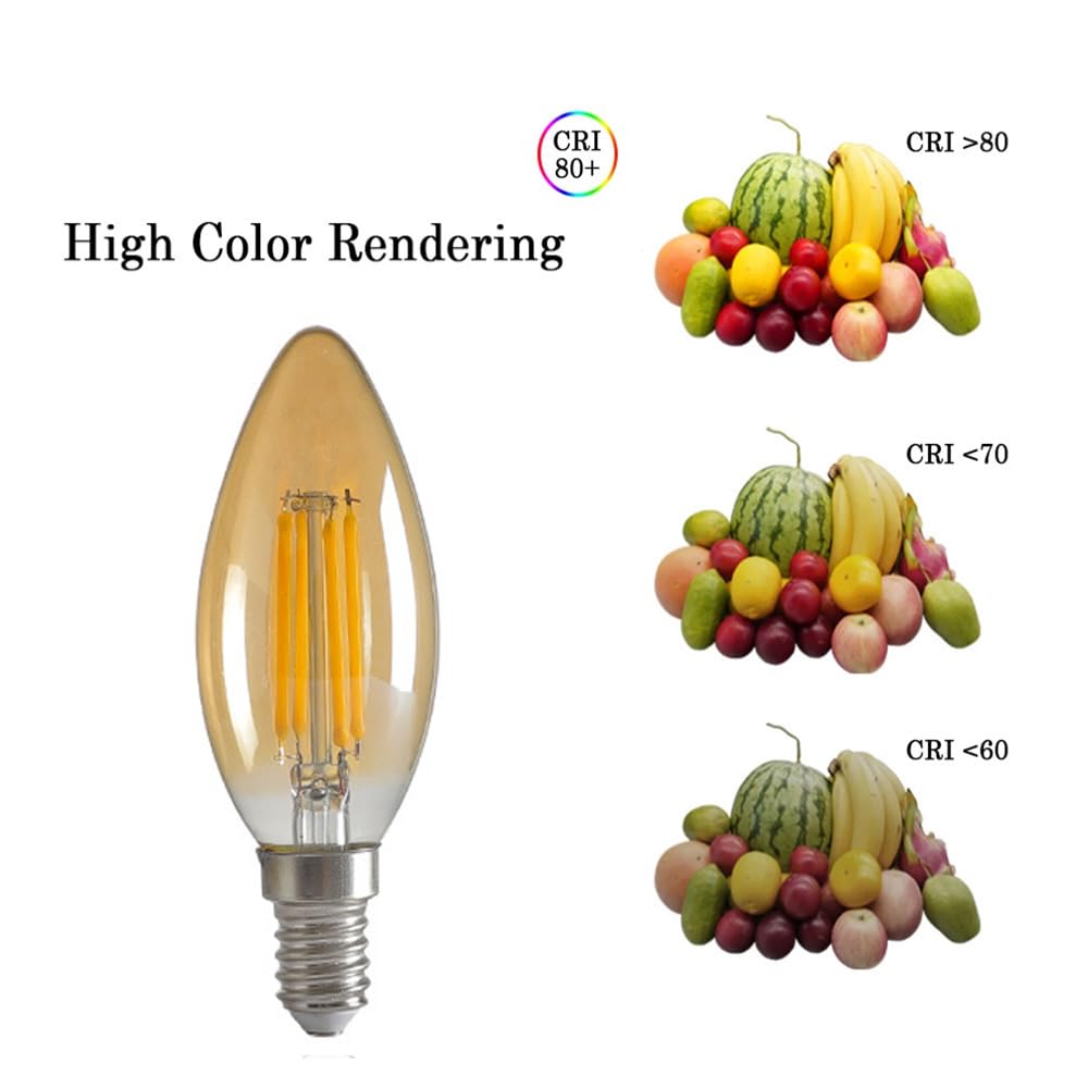 10 Pezzi C35 E14 4W 220V Lampadina LED Lampadina retrò Camera Lampada Negozio Lampadina Tavolo Luce Scrivania Faretto Illuminazione Vivere Bianco Caldo