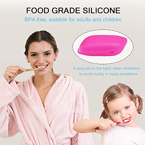 V-Top HAL-038 Silicone Toothbrush Case Covers Pack Of 6 thumb #2