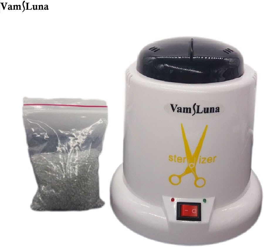 VAMTech Nail Art Tools Sterilizer - High Temperature Disinfection Box with 150G Glass Ball