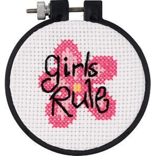 Dimensions Needlecrafts 73268 Counted Cross Stitch, Girls Rule