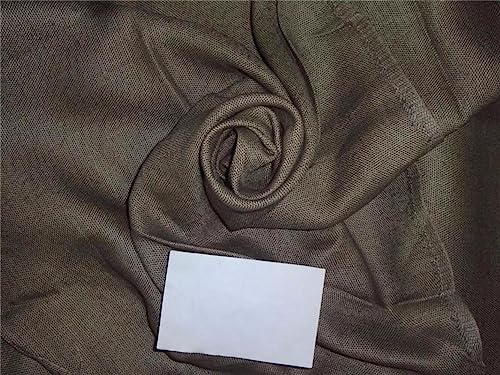 Schwerer Leinenstoff, Khaki-Farbe, 147,3 cm, Leinen