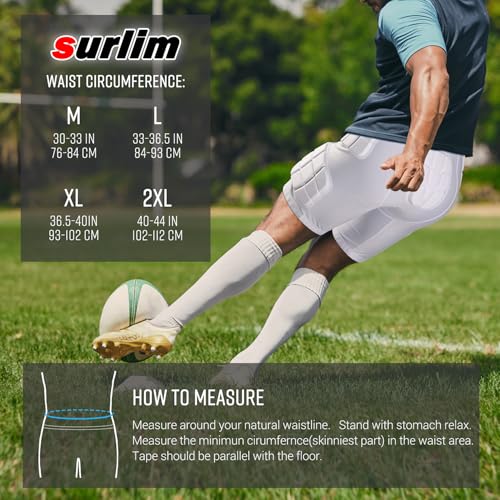 5-Pad Football Compression Girdle/Shorts, Football Padded Shorts, Football Girdle Hip and Thigh Protector2