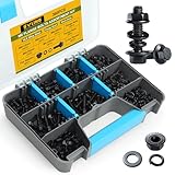 SVLING M6-1.0 Bolt Flange Hex Bolt Assortment,360Pcs Metric Bolts and Nuts Kit Serrated Flange Nuts Washers,10.9 Alloy Steel Black Zinc Plated (M6x12/16/20/25/30mm)