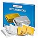 Comformidable Rettungsdecke Gold Silber für Erste-Hilfe (210 x 160 cm) - Rettungsfolie Verbandskasten Auto, First Aid Kit, Survival Ausrüstung, Outdoor Notfall Set - Rettungsdecken Emergency Blanket