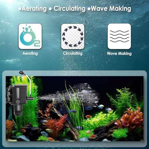 Aquamiracle Aquarium Powerhead Pump With Double Water Outlet & Aeration thumb #1