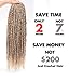 Leeven 6 Packs Pre-Twisted Passion Twists Synthetic Crochet Hair Extensions 15 Roots/pack 22 Inch Ombre Crochet Passion Twist Braiding Hair Curly Ends Twist Hair Ombre Color