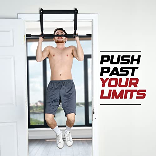 Sagler Pull up bar Doorway Heavy Duty Chin up bar Trainer for Home Gym Doorway Pull up bar or dip bar - Thumbnail 6