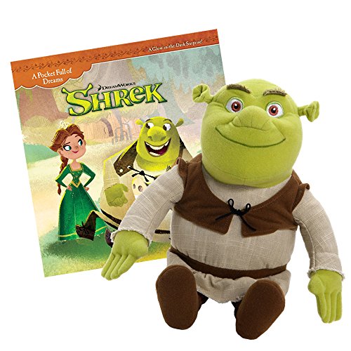 Dreamworks 12 inch Plush Shrek with a 30 Page - Pocket Full of Dreams - Story Book Combo Pack
