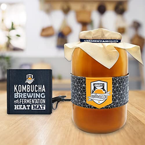 Kombucha Heater | Fermentaholics Kombucha Brewing And Fermentation Heat Mat | Keep Your Scoby Happy And Productive By Brewing In The Proper Temperature Range #TOP2