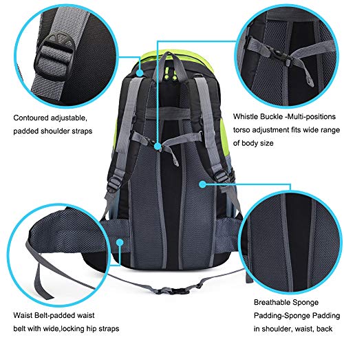 Ruru Monkey 50L Hiking Backpack, Lightweight Daypack For Outdoor Camping Travel, Backpacking Backpack For Women Men #TOP5