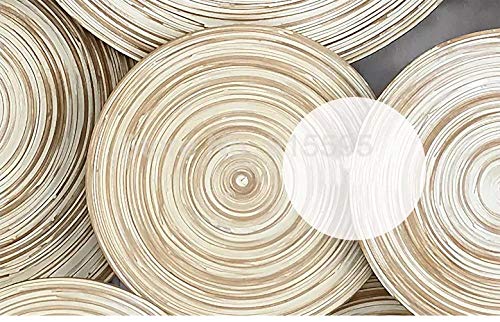 Texture bois 3D papier peint mural grand format salon moderne - 5