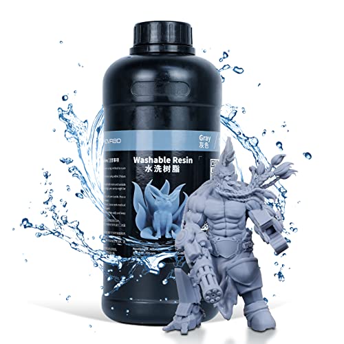 NOVA3D UV樹脂水洗可能405nm 3D樹脂 LCD/SLA 3Dプリンター用 500ml 灰