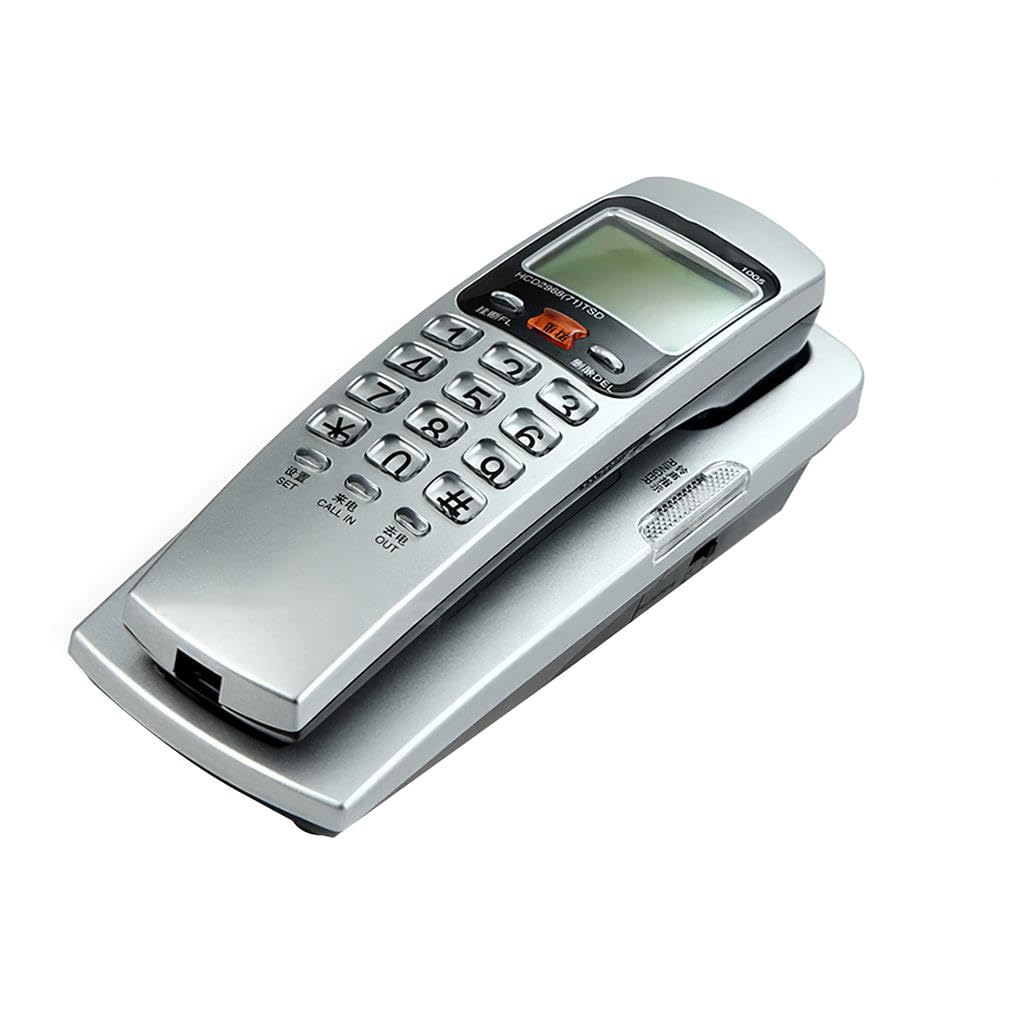 Juego de 5 teléfonos FSK/DTMF para montar en la pared, extensión pequeña, decoración de identificación de llamadas, teléfono fijo, hogar, hotel, oficina, escritorio
