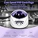 Maccx Lab PRP Benchtop Centrifuge Machine, Speed Range from 300-5000RPM, Rotor for 1.5-5mL/7mL/10mL/15mL/ x6 Tubes, Max. RCF 2600xg Low Speed PRF Benchtop Centrifuge, CEN-001
