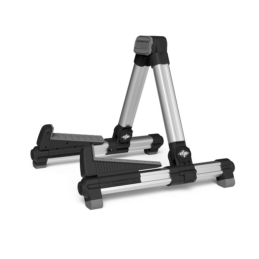Rotosound foldable guitar stand in silver