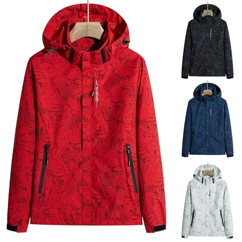 Abrigo cortavientos compacto unisex con capucha para senderismo y viaje 5