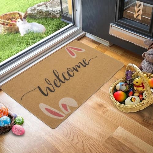 Décorations de la maison 17 x 76,2 cm tapis entrée lapin de Pâques - 6