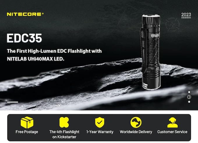 nitecore EDC35 最大照射距離550m Amazon.co.jp: 【ウルトラスリム超高輝度】NITECORE EDC35