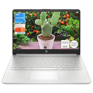 HP Stream Laptop HD de 14 polegadas | Processador Intel Celeron N4120, Intel UHD Graphics 600, Microsoft Office 365, 4 GB de RAM | 128 GB de armazenamento, carregamento rápido, HDMI, até 11 horas de