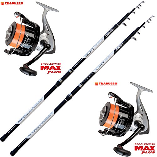 Kit Pesca 2 Canna Surfcasting Long Cast + 2