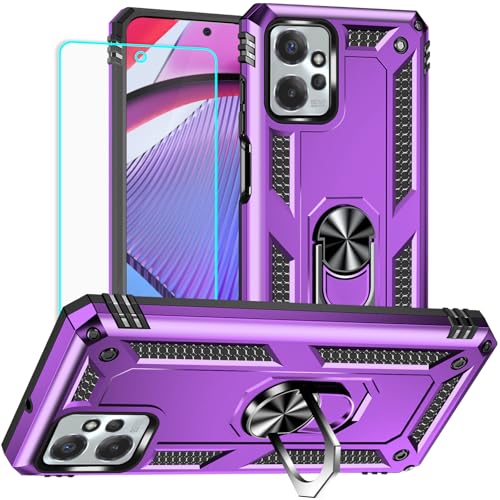 Coque Moto G Power 2023 anti-chute violette pour éviter les écrans brisés