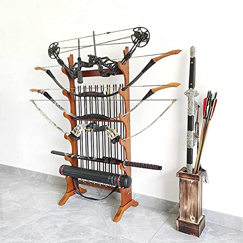 Support de katana stable contre les chutes : rangement vertical en bois