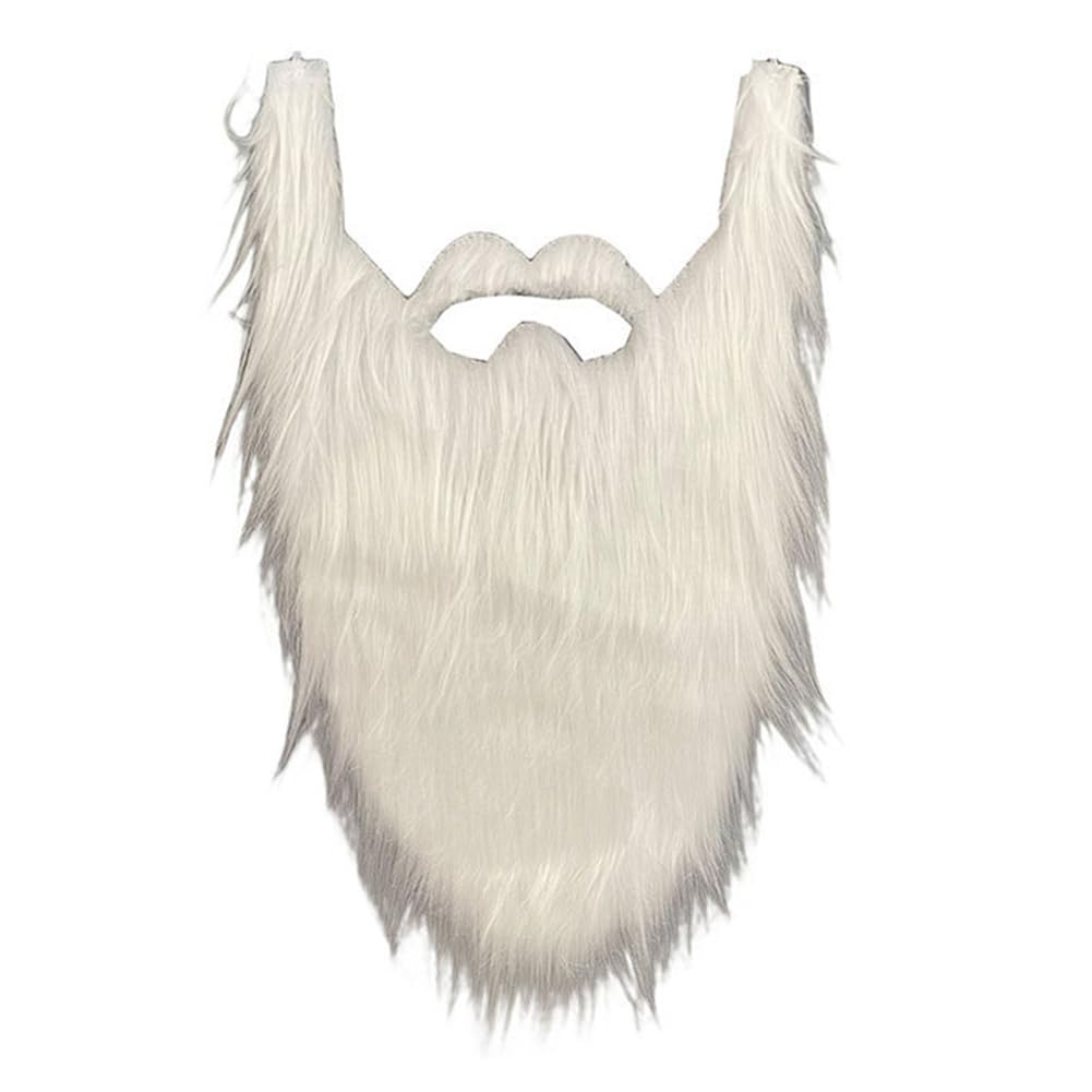 Fake Moustache Brown Fake Beard Curly Wizard Beard Costume Novelty Mustache For Masquerade Party Fiesta Party Birthday Performance