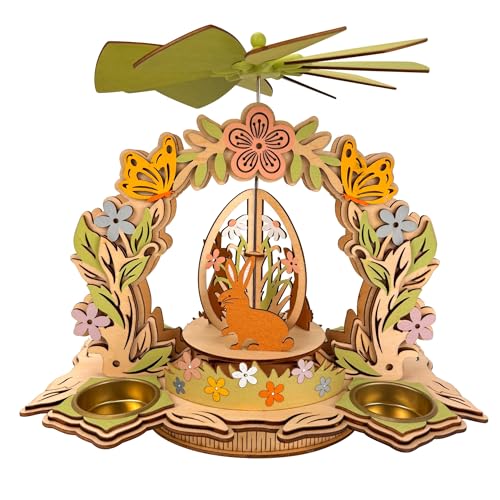 Online Fuchs Holzpyramide zur Frühlings- und Osterdekoration mit...