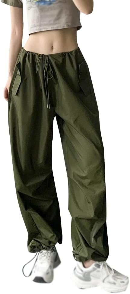 Minetom Cargo Hose Damen - Bequeme Jogginghose Mit Taschen | Streetwear & Sport | Vielseitige Freizeithose