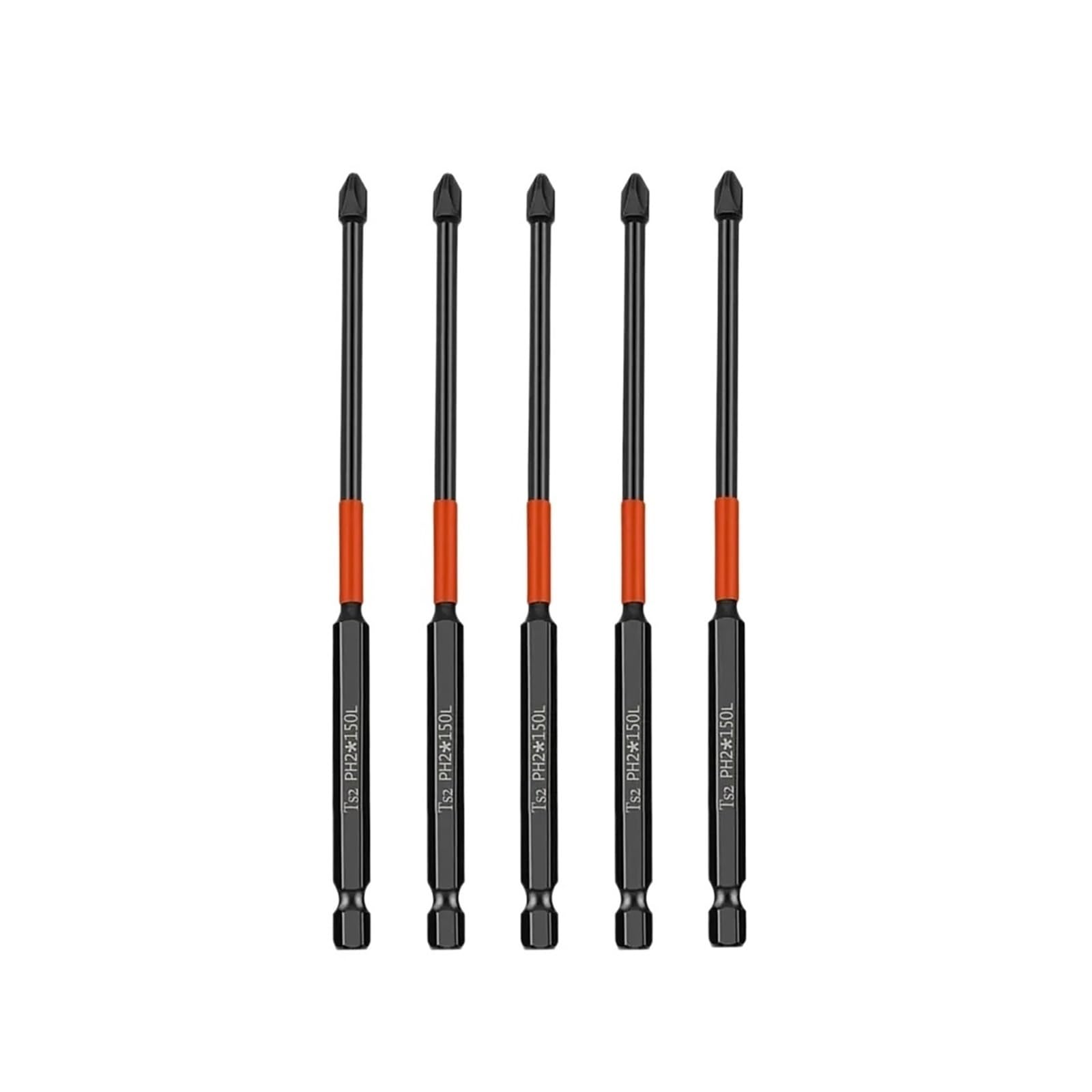 UAYPLMBI 25mm 50mm 70mm 90mm 150mm PH2 Cross Screwdriver Bit Set Impact Batch Head Hardness