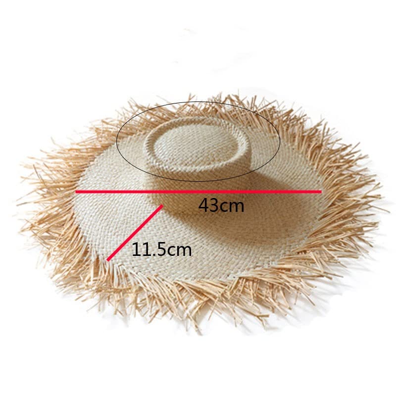 Chapeau de soleil large pour dames idéal plage et pique-nique d'été