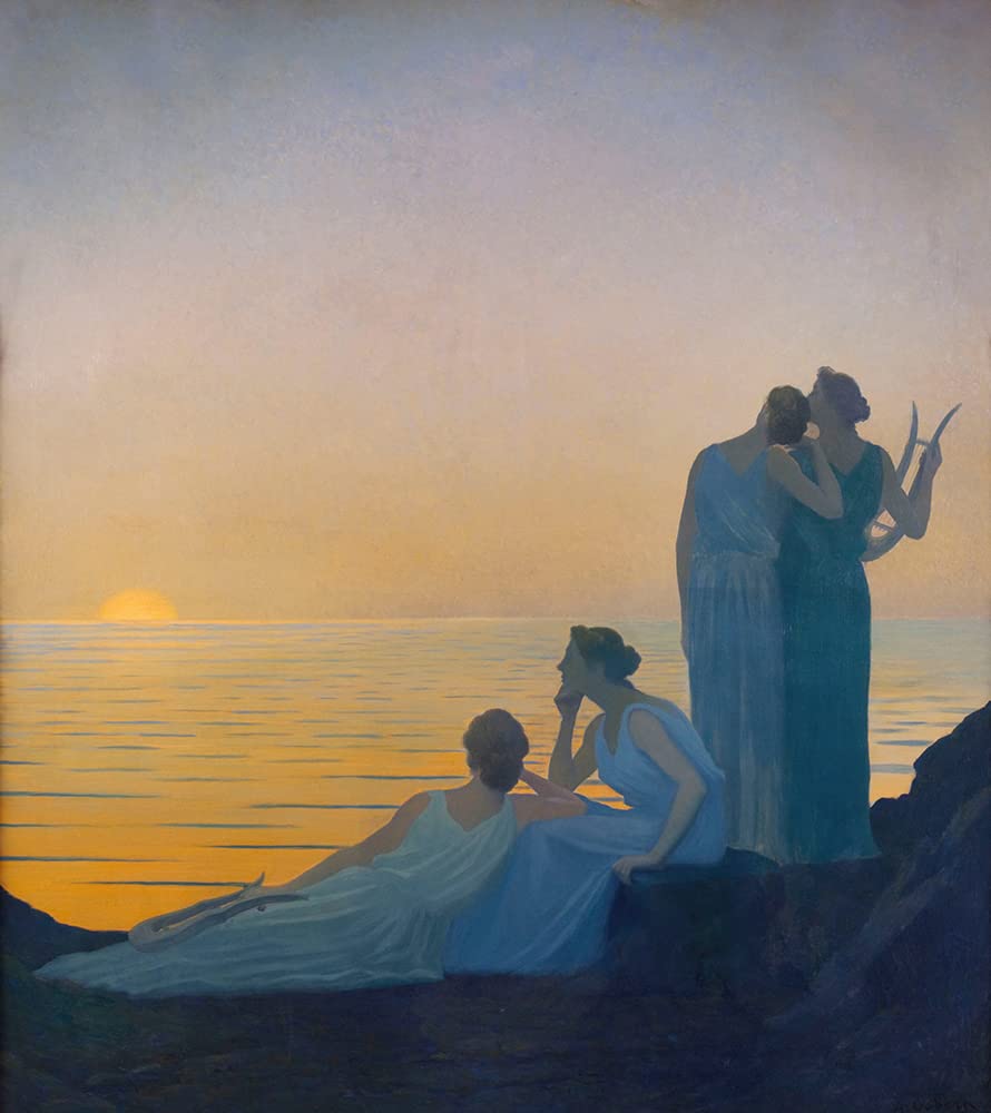 Amazon.com: ArtDirect Ancient Evening (1908) 16x18 UnFramed Museum