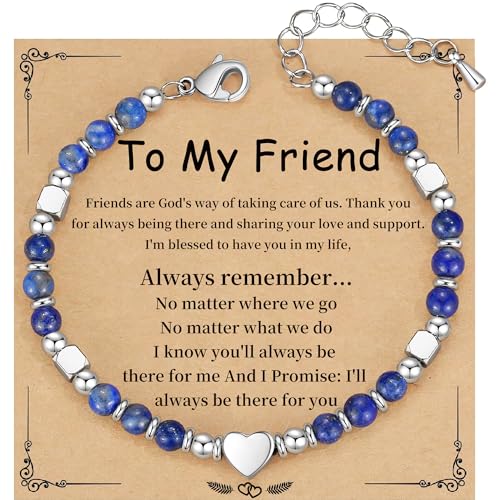 Image of Best Friend Bracelet Gifts for Women Sister Bestie, Christmas Gift for Teens Mom Daughter Granddaughter Birthday Gift for Her Stocking Stuffers