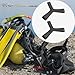 YIJU Fin Keepers Gripper Strap Silicone Equipment Easy Pull on Secure Scuba Diving Fins for Water Sports Spearfishing Underwater , Black S 35 to 38