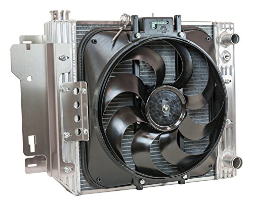 Flex-a-lite 51187LS Direct-fit Aluminum Radiator and Electric Fan for Jeep Wranglers (TJ and YJ) with LS Engine Conversion