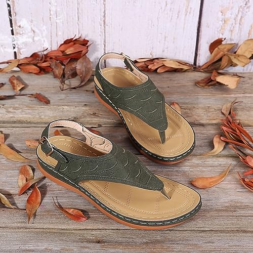 Sandals for Women High Arch Support Flip Flops Wedge Sandals Comfortable Beach Shoes Dressy Summer Casual2