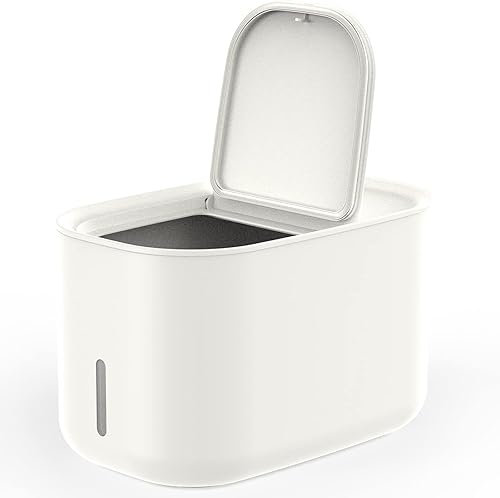 Zuutii Contenedor de almacenamiento de arroz, contenedor de almacenamiento de alimentos secos, dispensador de alimentos para perros y gatos,