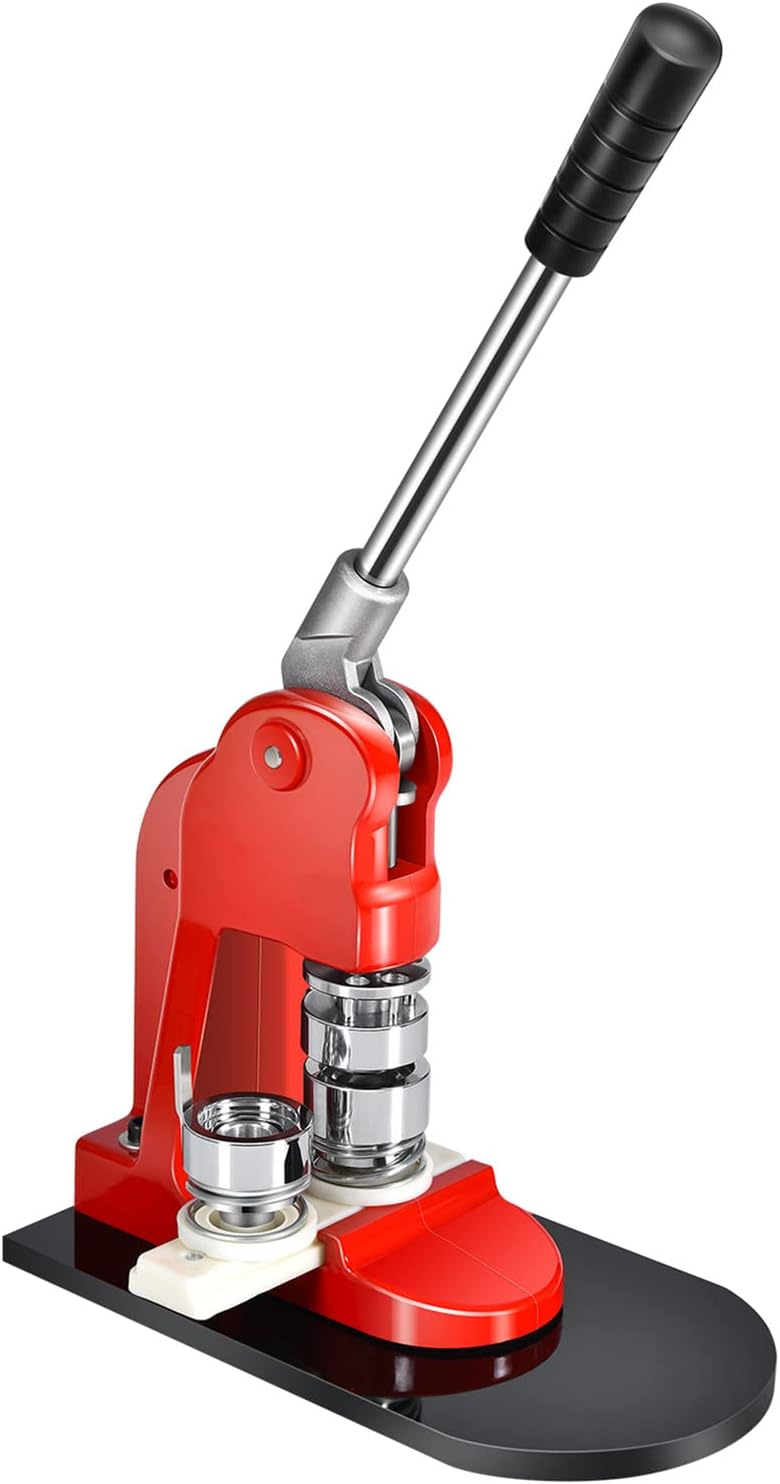 TANGZON Badge Maker Machine, 25mm Punch Press Machine with 1000 Parts