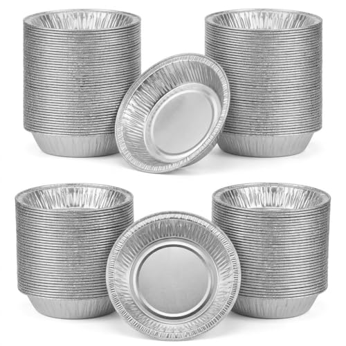 La mejor selección de Moldes para quiche y tarta de frutas disponible en línea. 46 Oungy - 200 moldes desechables de papel de aluminio para tartas, tazas redondas de 4 pulgadas para hornear para tartas individuales, quiche y postres