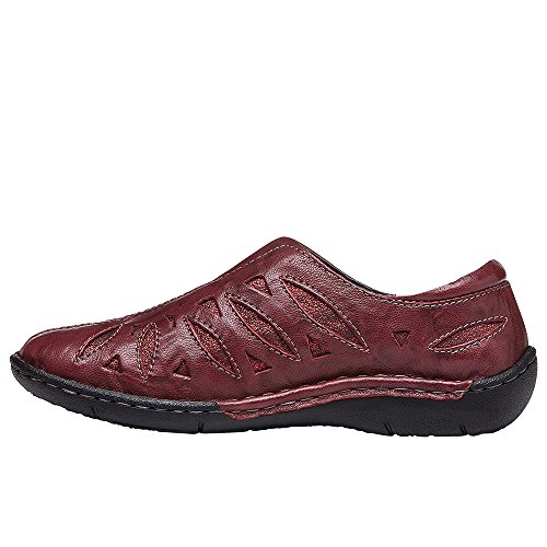 Image of Propet Womens Cameo Cut Out Slip On Flats Casual - Brown