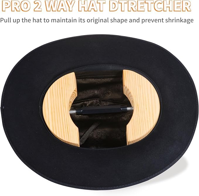 Holz Hut Stretcher Hutspanner Hutausweiter verstellbarer Heavy Duty Hutformer für Fedora Baseballkappen Cowboy