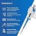 MICROLIT - 3-Piece Pipettes Set, Pipettes with Adjustable Volume, Highly Calibrated and Accurate Micropipette Set with 0.5-10ul, 10-100ul and 100-1000ul Liquid Capacity
