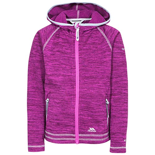 Trespass Childrens Girls Goodness Full Zip Hooded Fleece Jacket (3-4 Years) (Purple Orchid Marl)