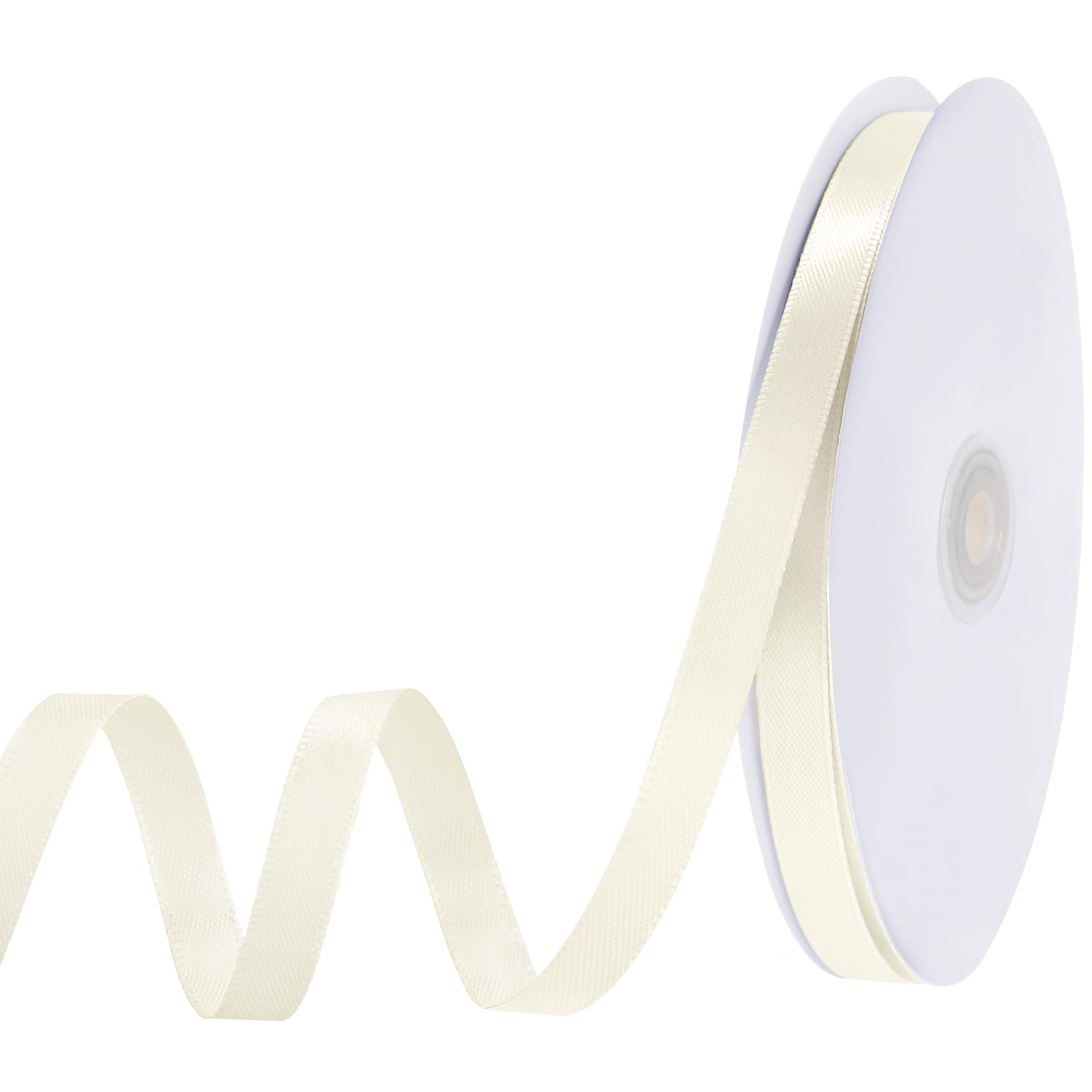 120 Yards Cream Ribbon 3/8 Inch Ivory Satin Ribbon