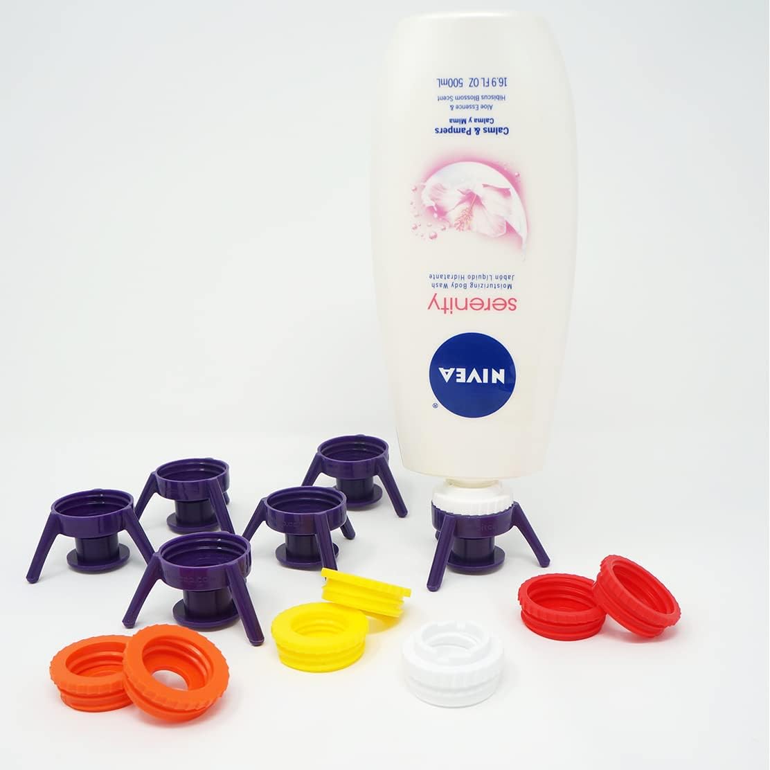 FlipIt! Universal Bottle Emptying Kit Flip Bottle Upside Down To Get Every Drop