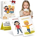 SpielLieb® Gefühlskarten für Kinder zur Selbstregulation Kinder mit 50 Emotionskarten für Gefühle und Achtsamkeit ideal für Kindergarten und Grundschule fördert emotionale Stärke und Empathie