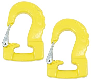 Mytee Products (2 Pack) Round Sling Hook, Yellow, 8400 lbs WLL